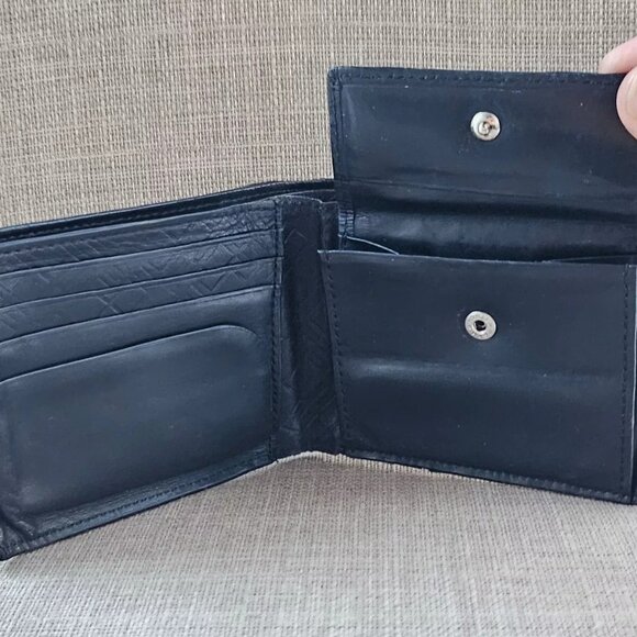 Burberry London Men Wallet Leather Bifold Card holder Billfold Purse Black Label - Picture 5 of 13